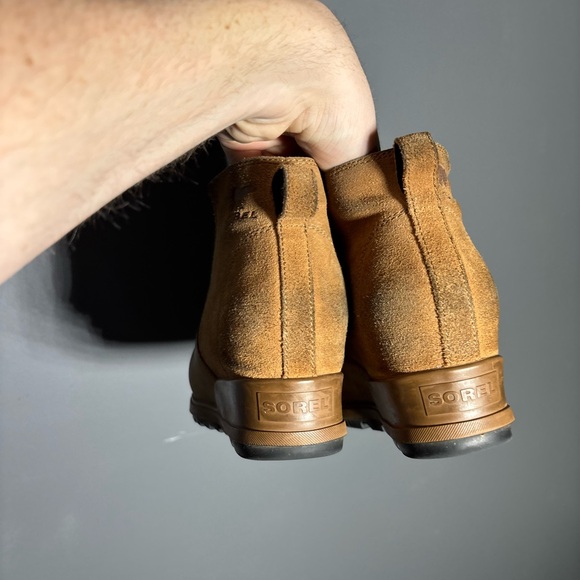 Sorel Evie Pull On Brown Ankle Boots Size 8.5 - Picture 3 of 7